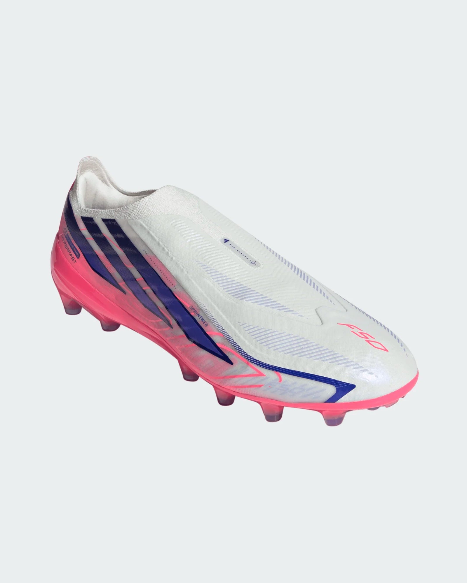 Chuteiras Adidas F50 Hyperfast Pro LL AG Branco/Rosa Adidas