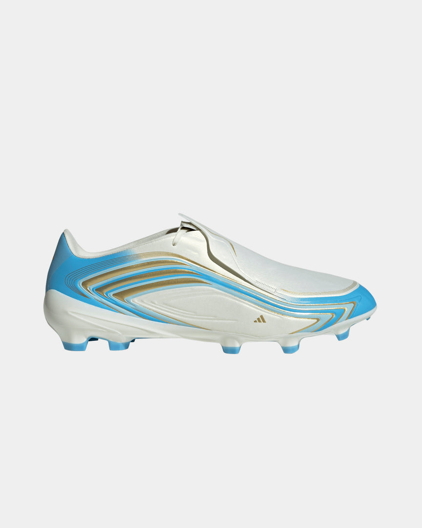 Chuteiras Adidas F50 Messi League FG Branca/Dourada Adidas