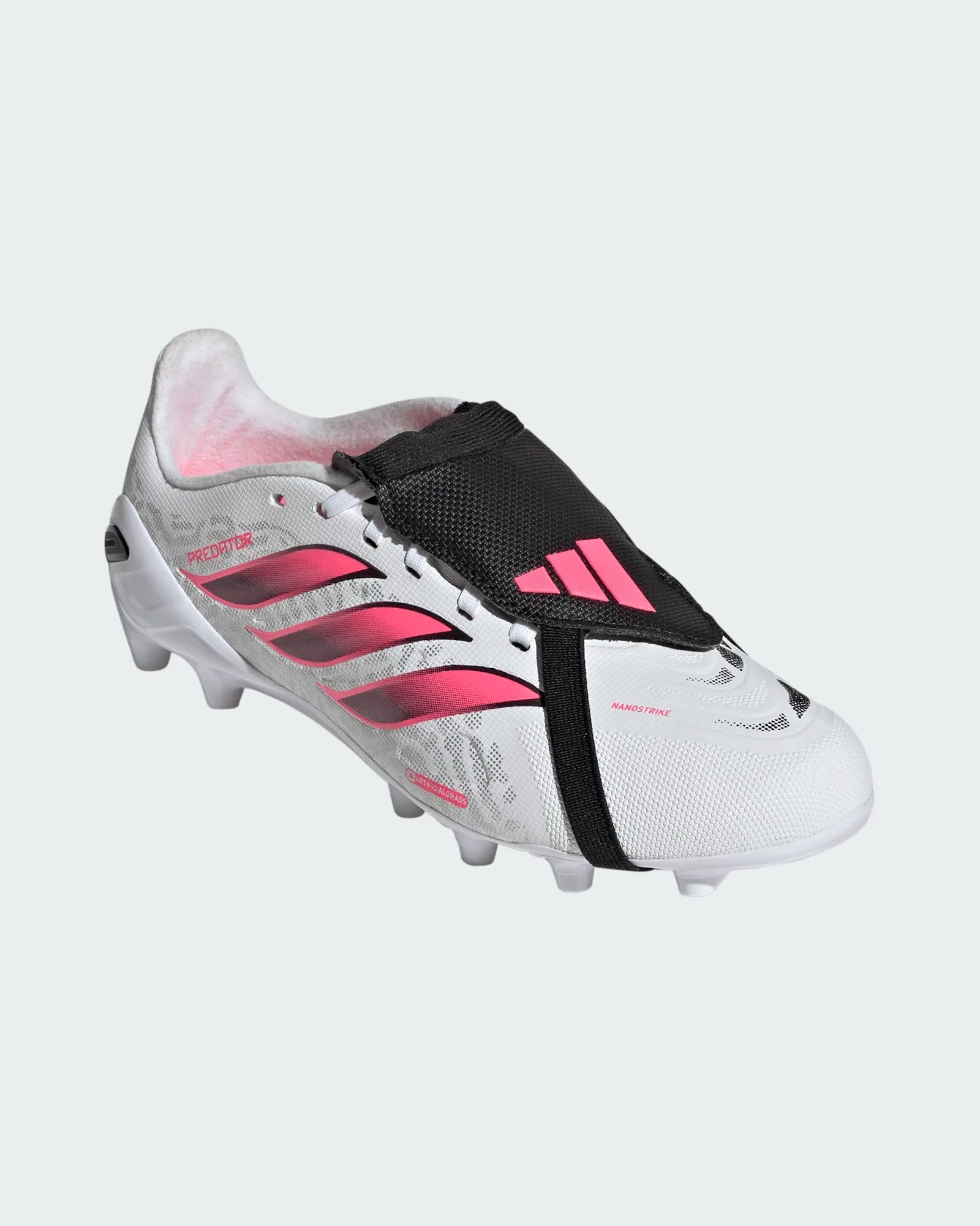 Chuteiras Adidas Predator League FT AG J Branca/Rosa Adidas