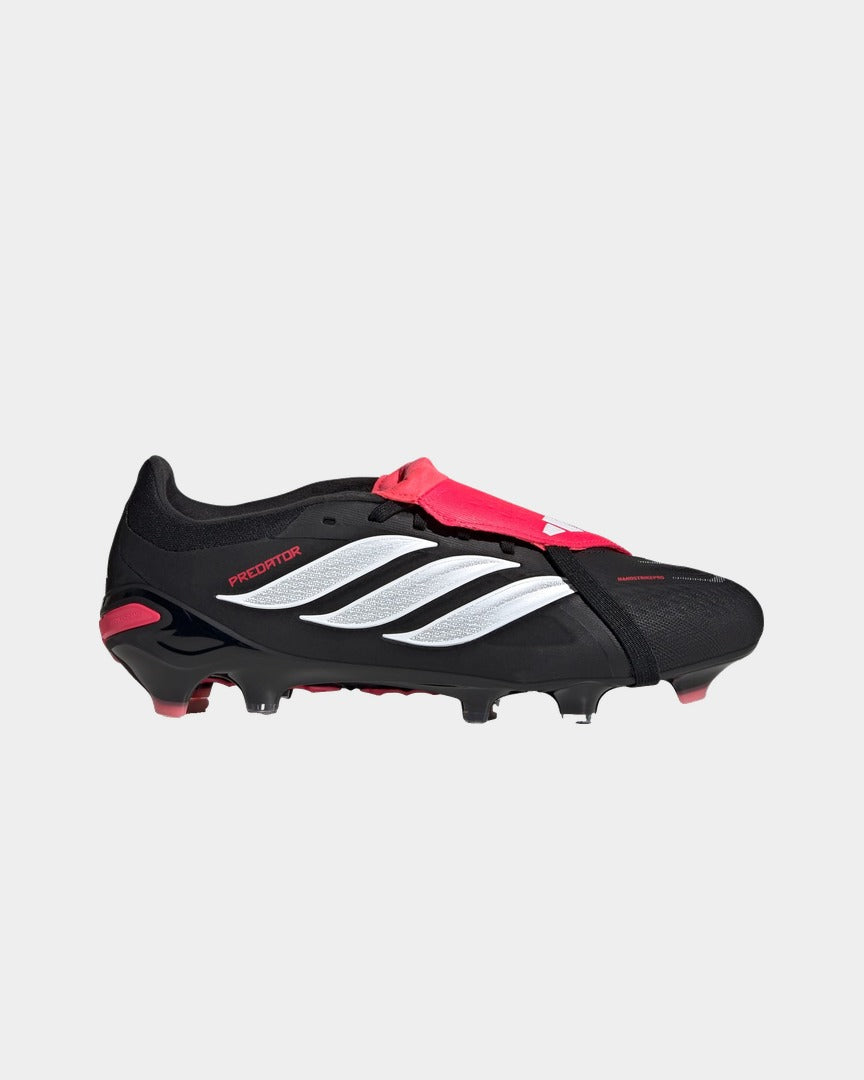 Chuteiras Adidas Predator Pro FT FG Preto/Branco vista lateral
