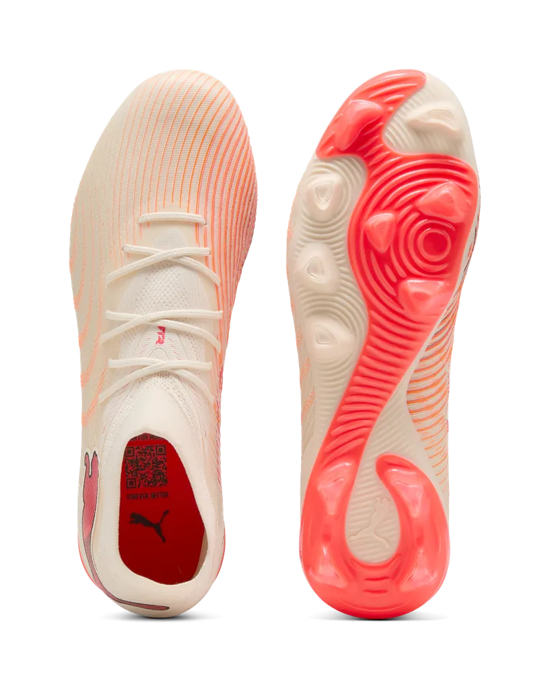 Chuteiras Homem Puma Future 9 Match FG/AG Branco/Vermelho Puma