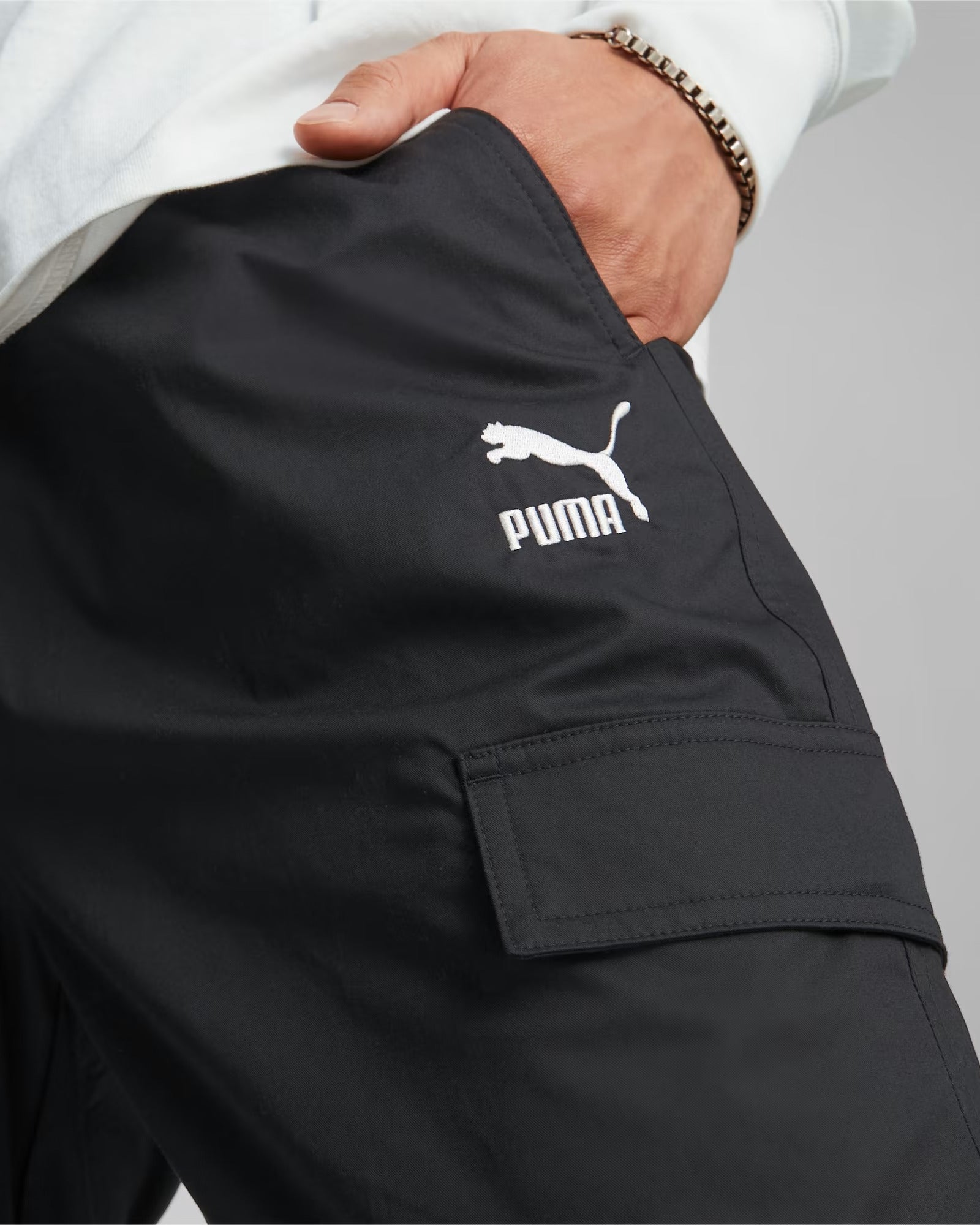 Puma Calças Woven Pretas Puma