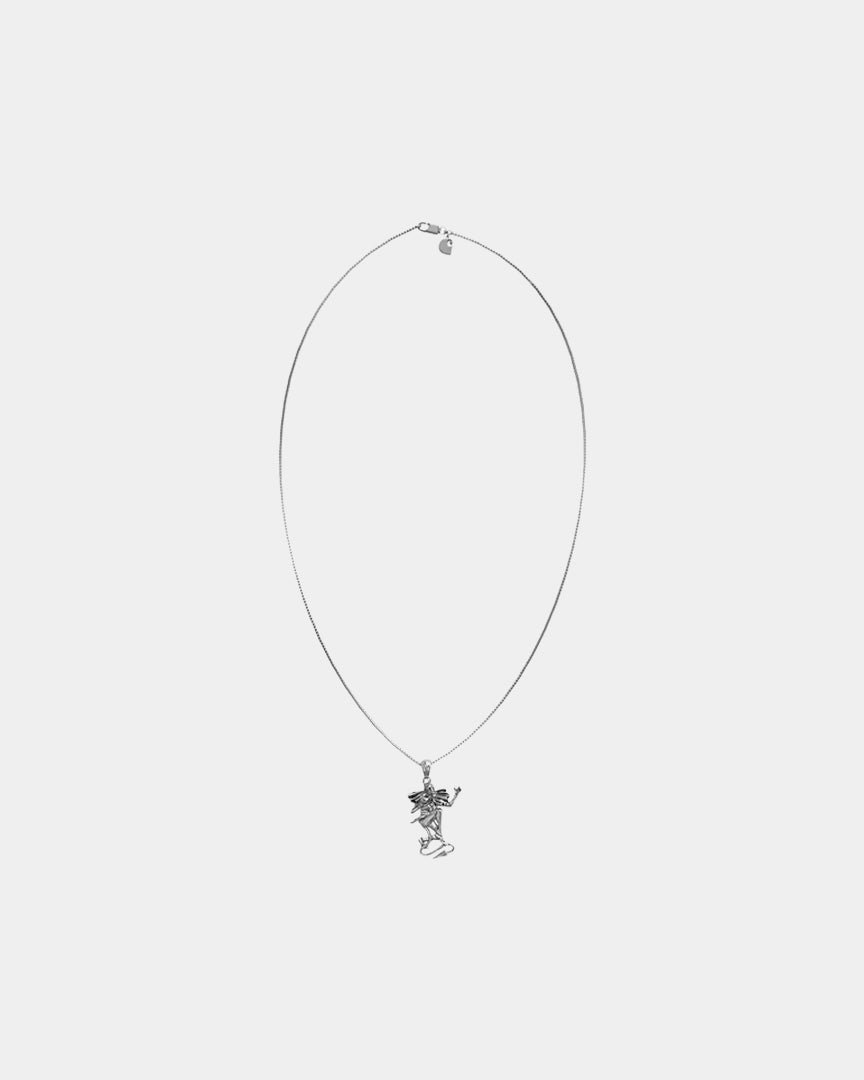 Colar de Prata Carhartt WIP Playing Cards Pendant Cinza Carhartt