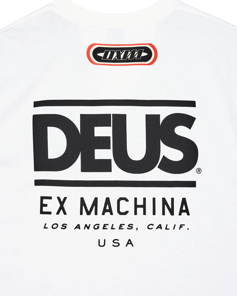Deus Ex Machina T-Shirt Holeshot Branca Deus Ex Machina