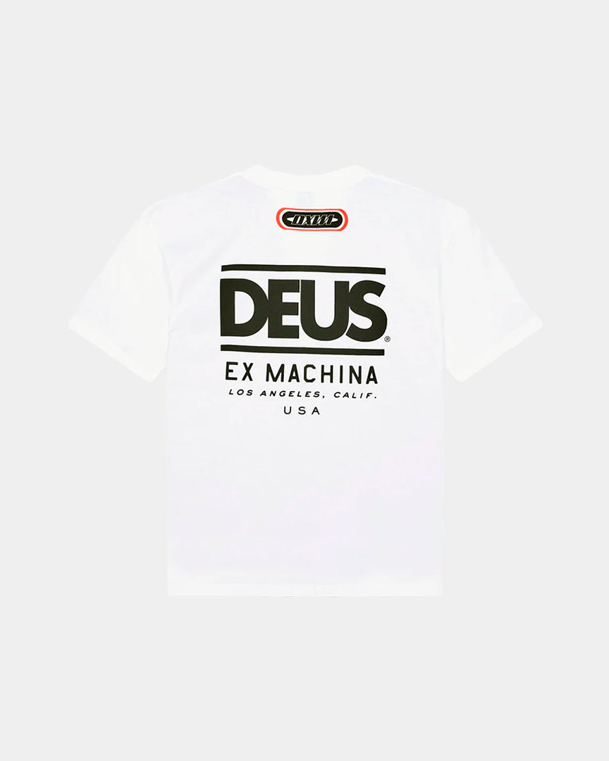 Deus Ex Machina T-Shirt Holeshot Branca DMF251316VWH