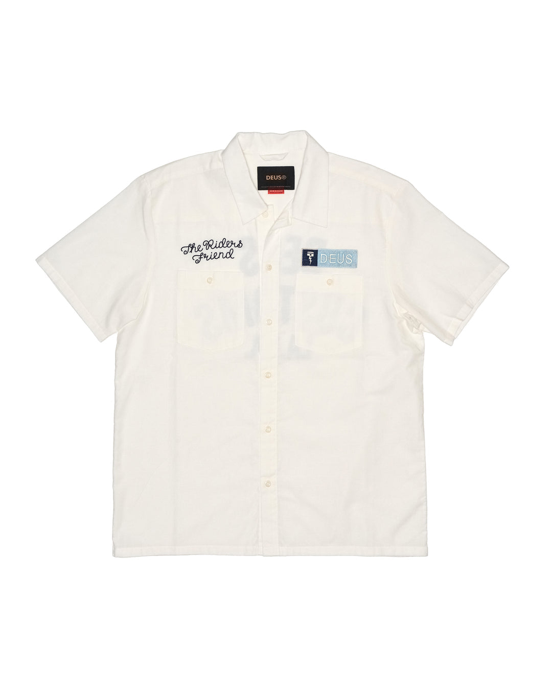 Deus Ex Machina Camisa Forecourt Vintage Branca Deus Ex Machina