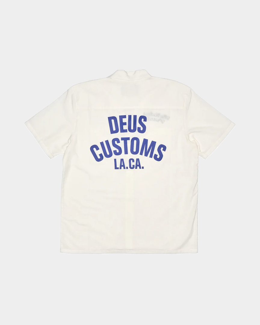Deus Ex Machina Camisa Forecourt Vintage Branca DMP255066VWH