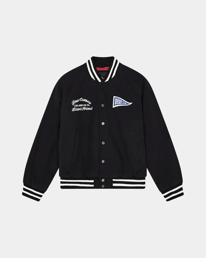 Deus Ex Machina Casaco Bomber Stadium Preto DMS256384BLK