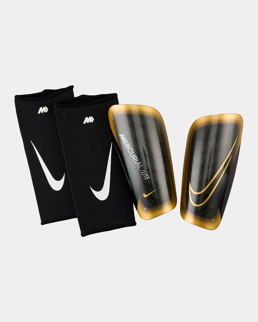 Nike Caneleiras Mercurial Lite Preto/Dourado DN3611013