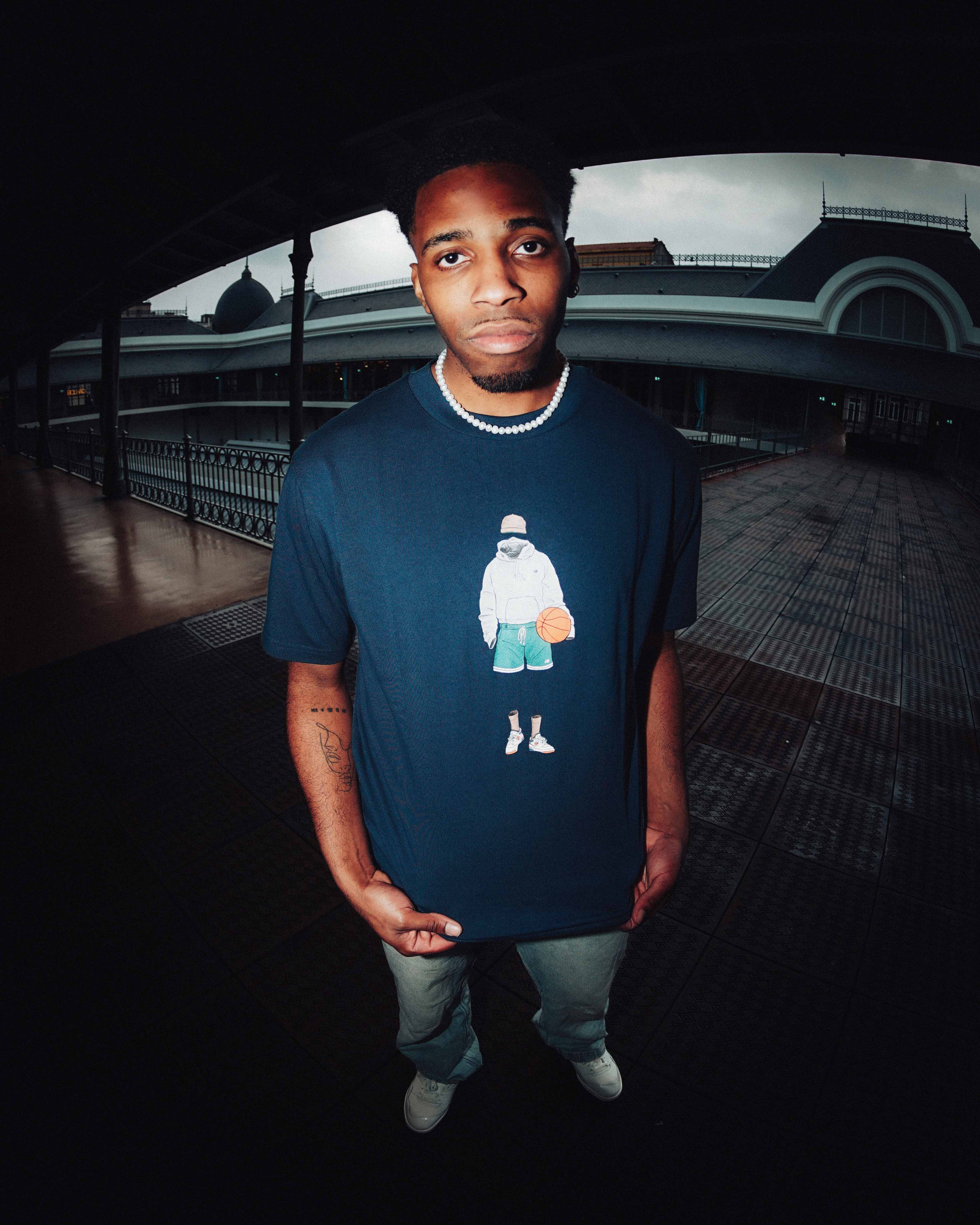 New Balance T-Shirt Athletics Basketball Marinho New Balance