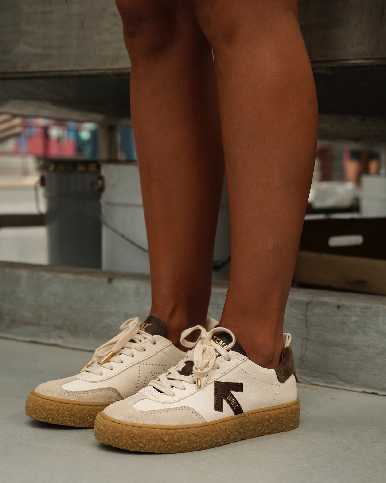 Tenaz Olhamar Branco/Castanho Tenaz