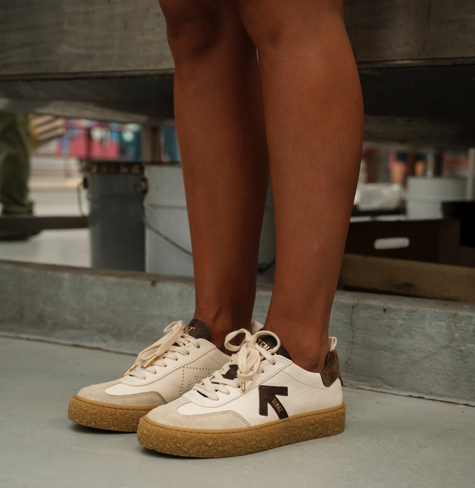 Tenaz Olhamar Branco/Castanho Tenaz