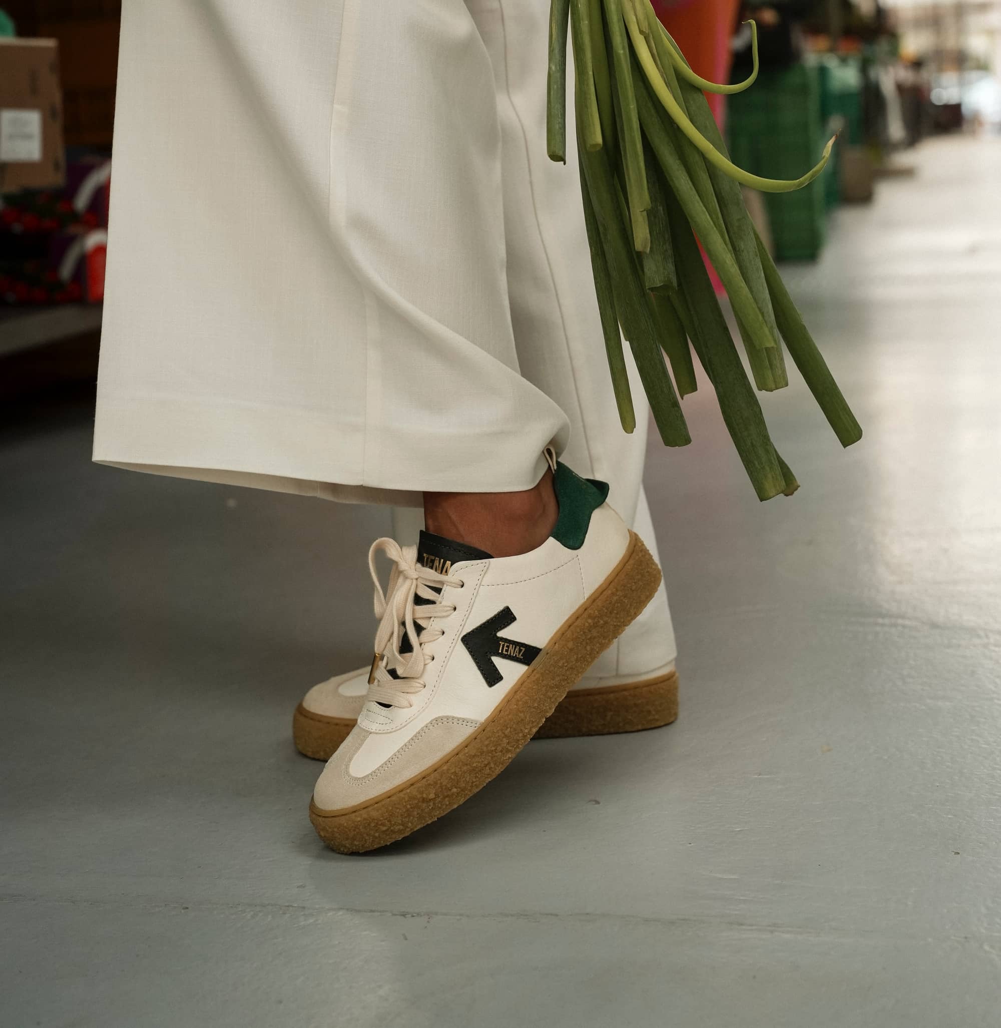 Tenaz Olhamar Branco/Verde Tenaz