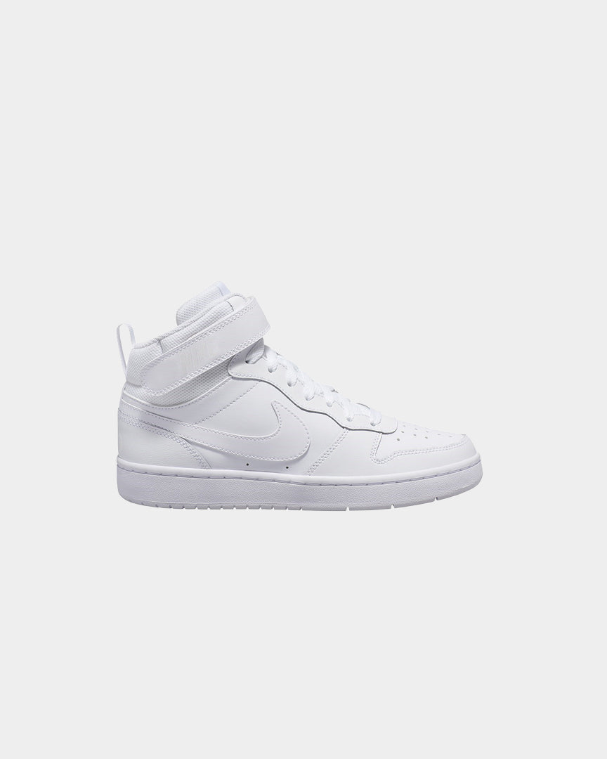Sapatilhas Nike Court Borough Mid 2 Júnior Brancas CD7782100