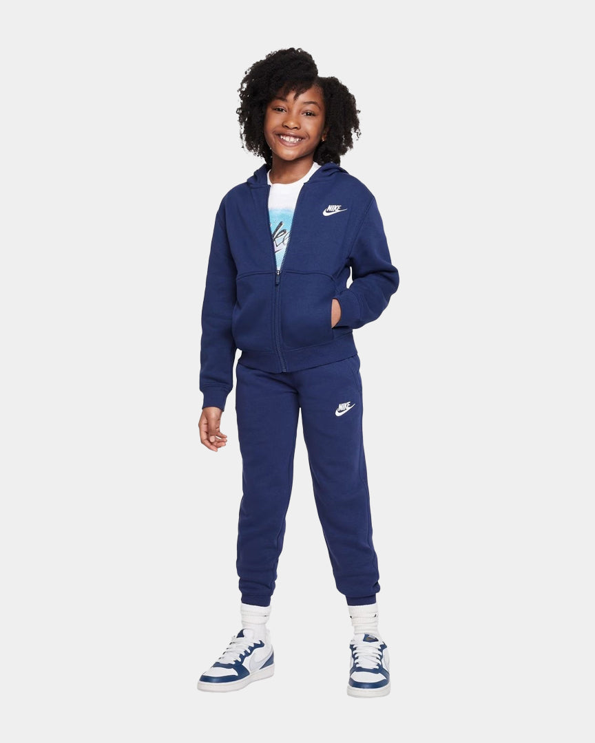 Nike Fato De Treino Fleece Jr Azul Marinho Nike
