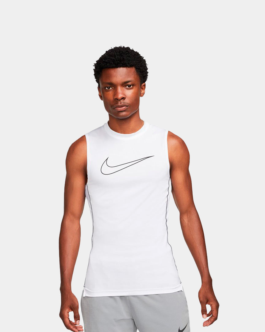 T-Shirt Nike Pro Dri-Fit Tight Fit Sl Branca DD1988100