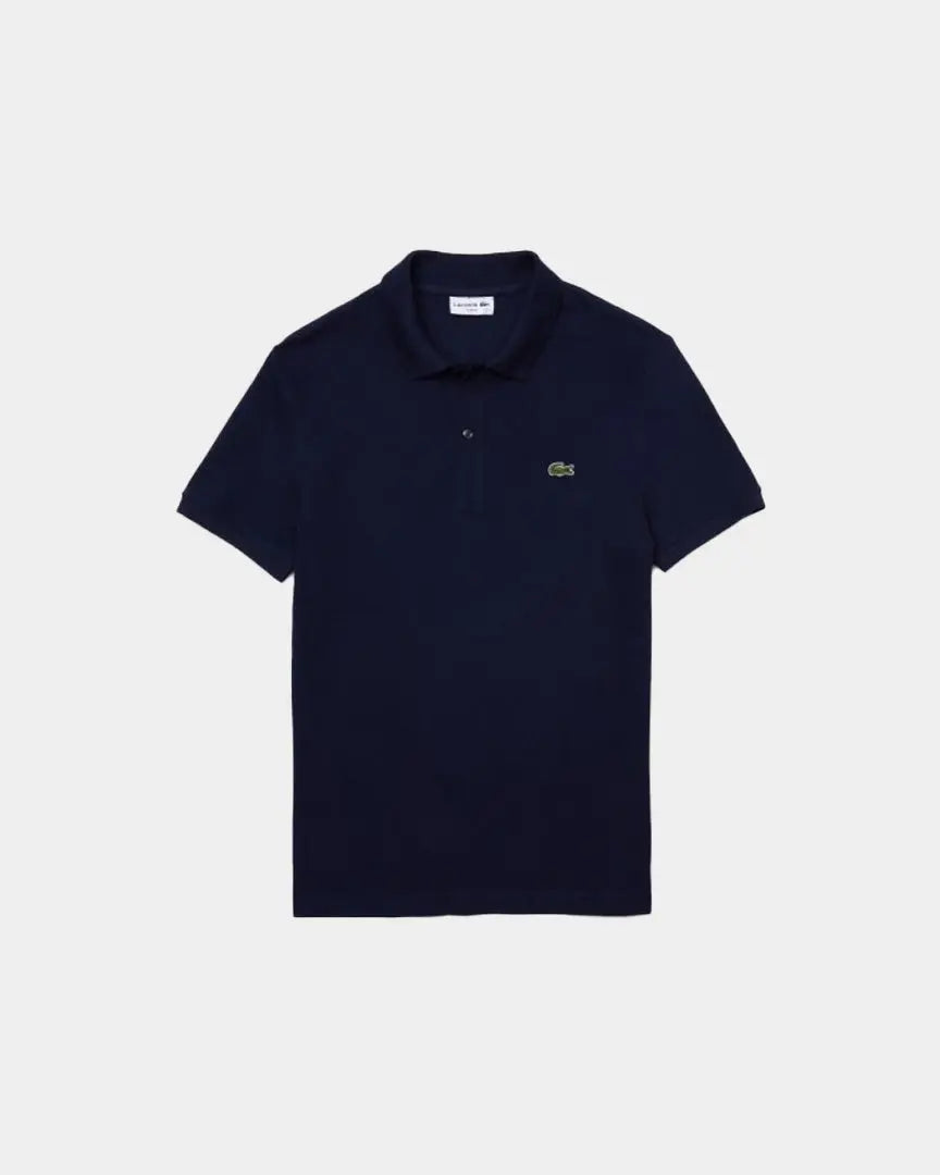 Lacoste Short Sleeved Ribbed Collar Shirt Marinho PH401200166