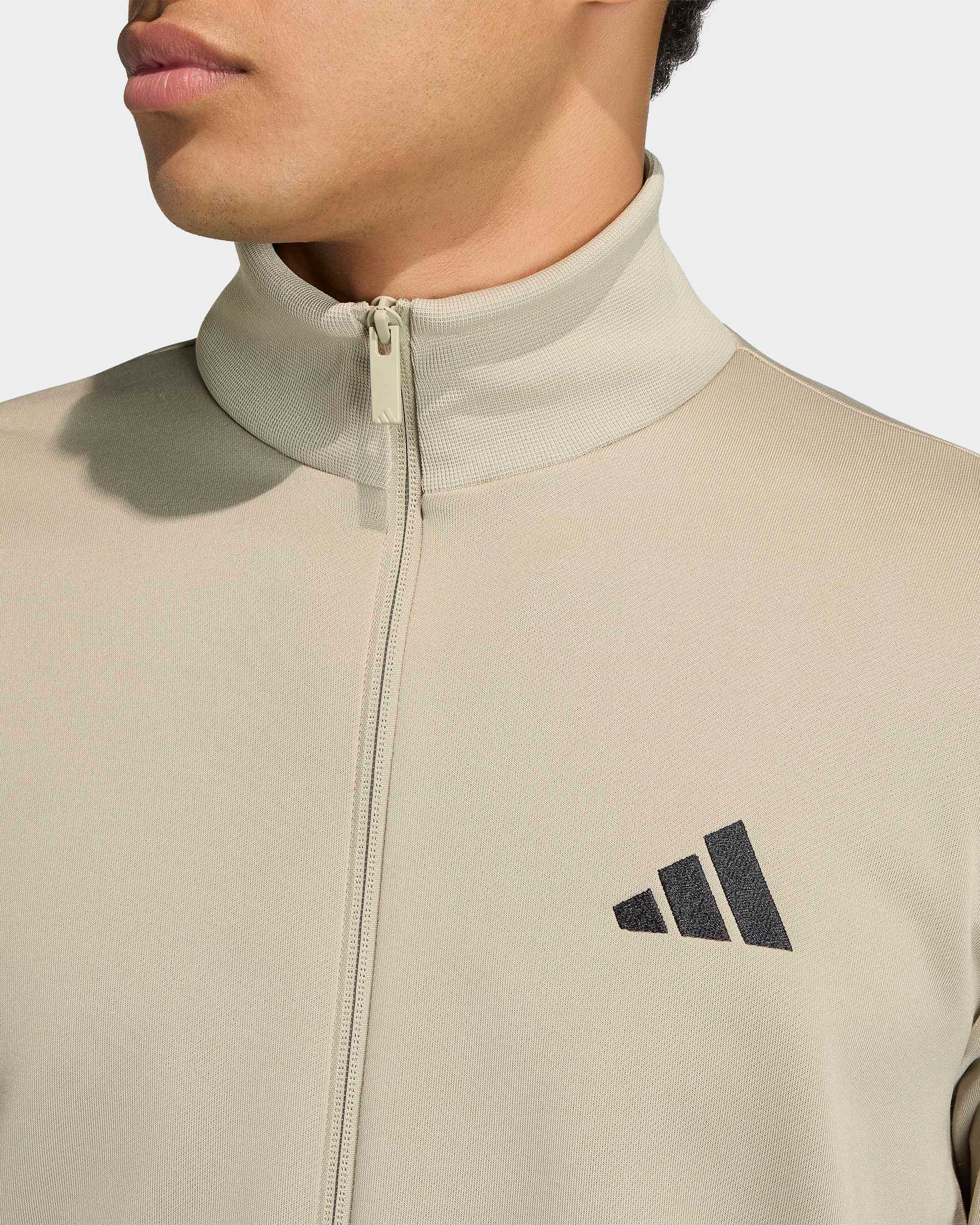 Fato de Treino Homem Adidas French Terry 3S Verde Adidas