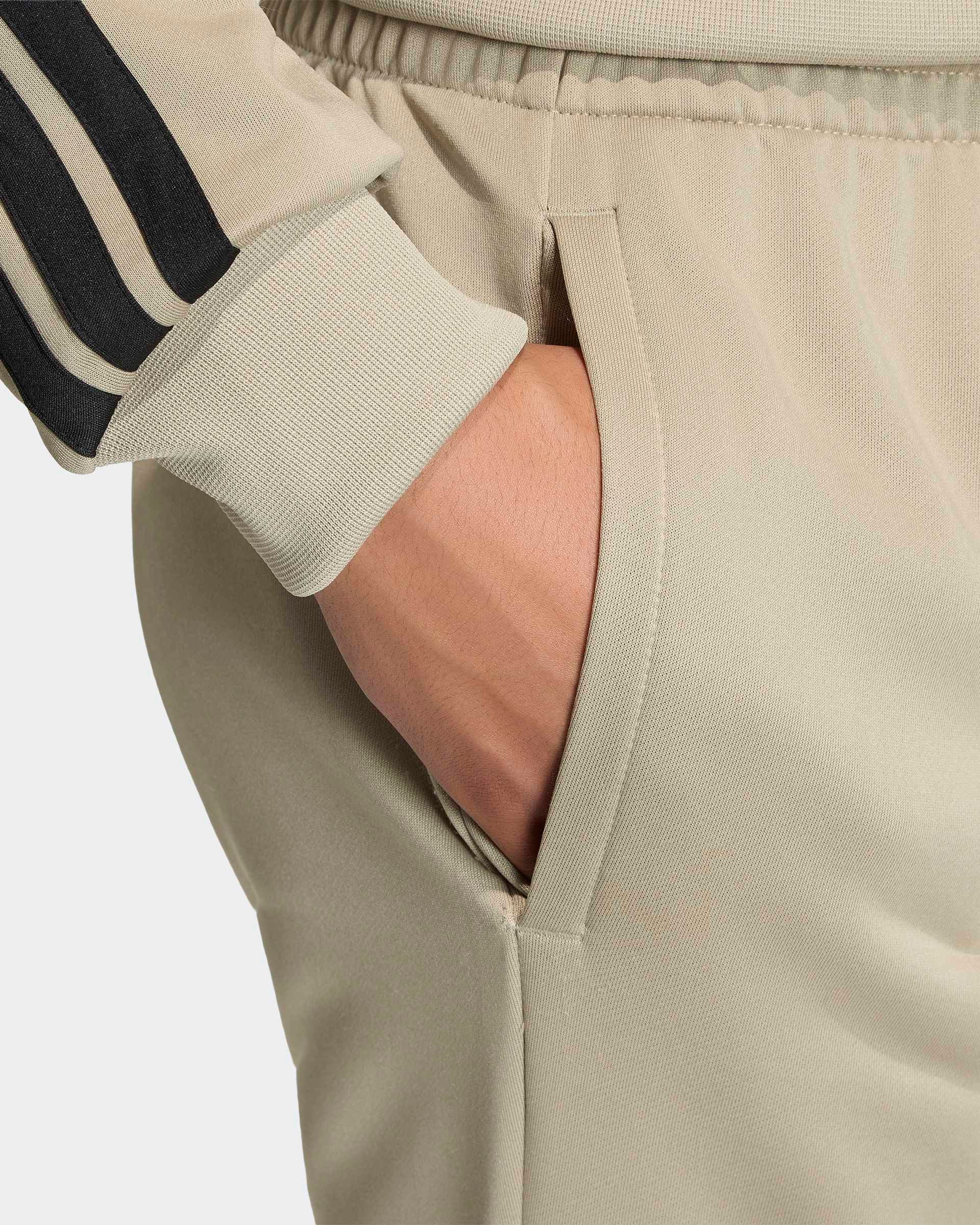 Fato de Treino Homem Adidas French Terry 3S Verde Adidas