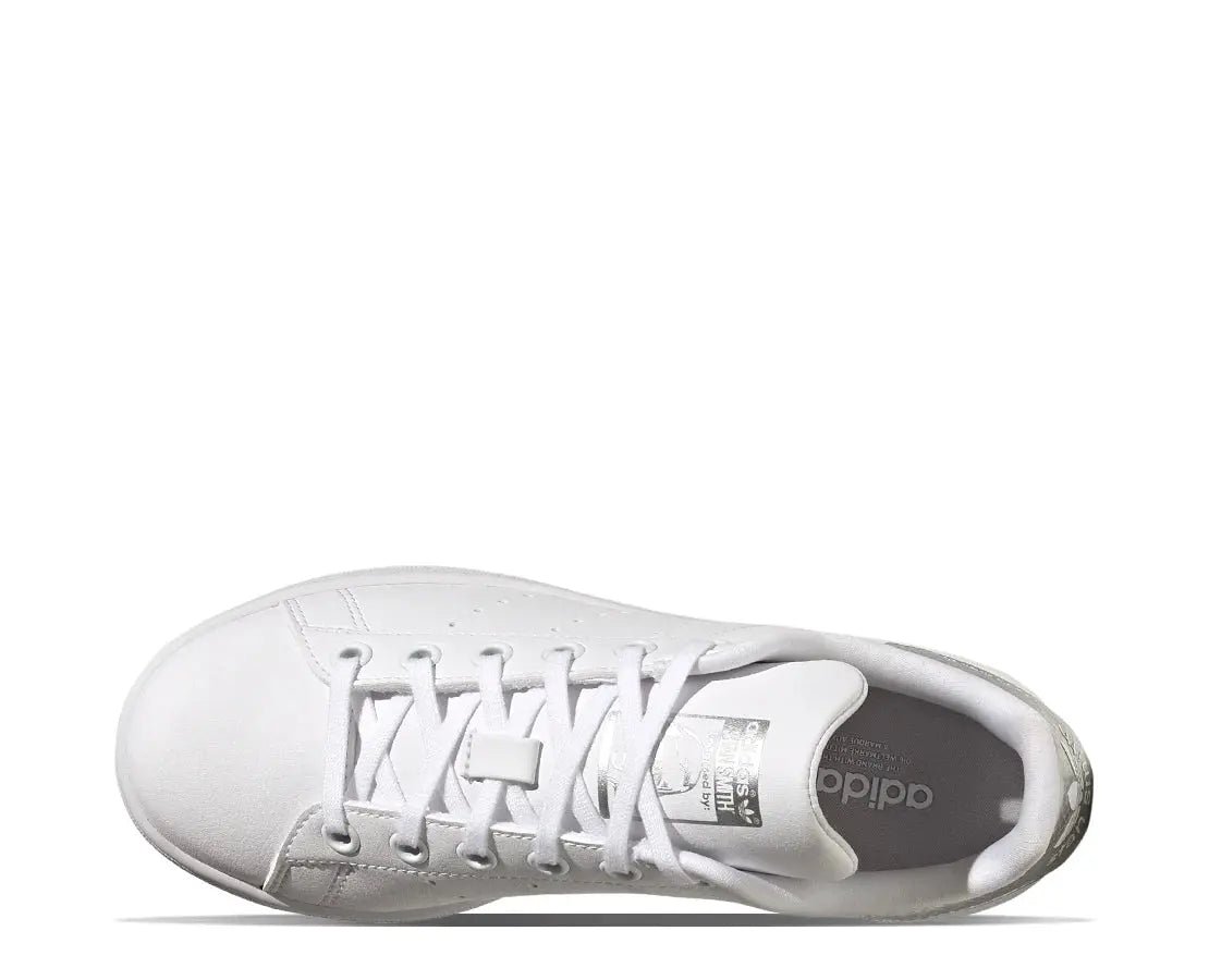Adidas Stan Smith J Branco/Prateado Adidas