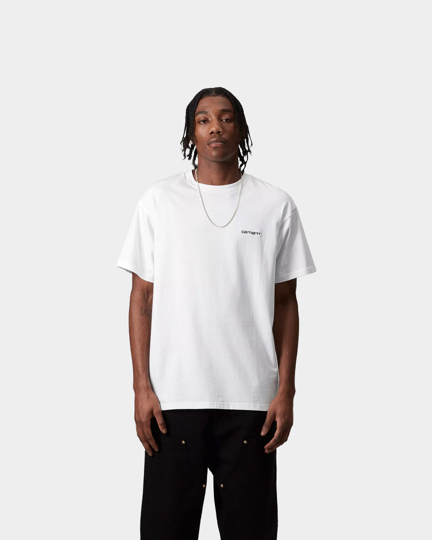 Carhartt WIP T-shirt Script Embroidery Branco I03043500A