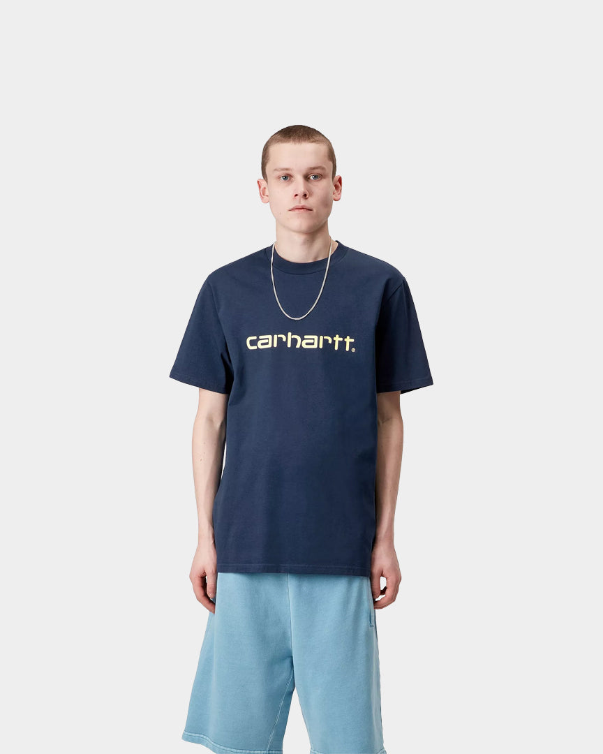 Carhartt WIP T-shirt Script Marinho I0310472QF