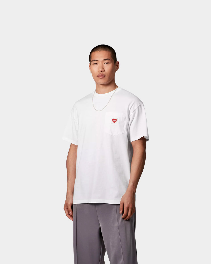 Carhartt WIP T-shirt Pocket Heart Branca I0321281WZ