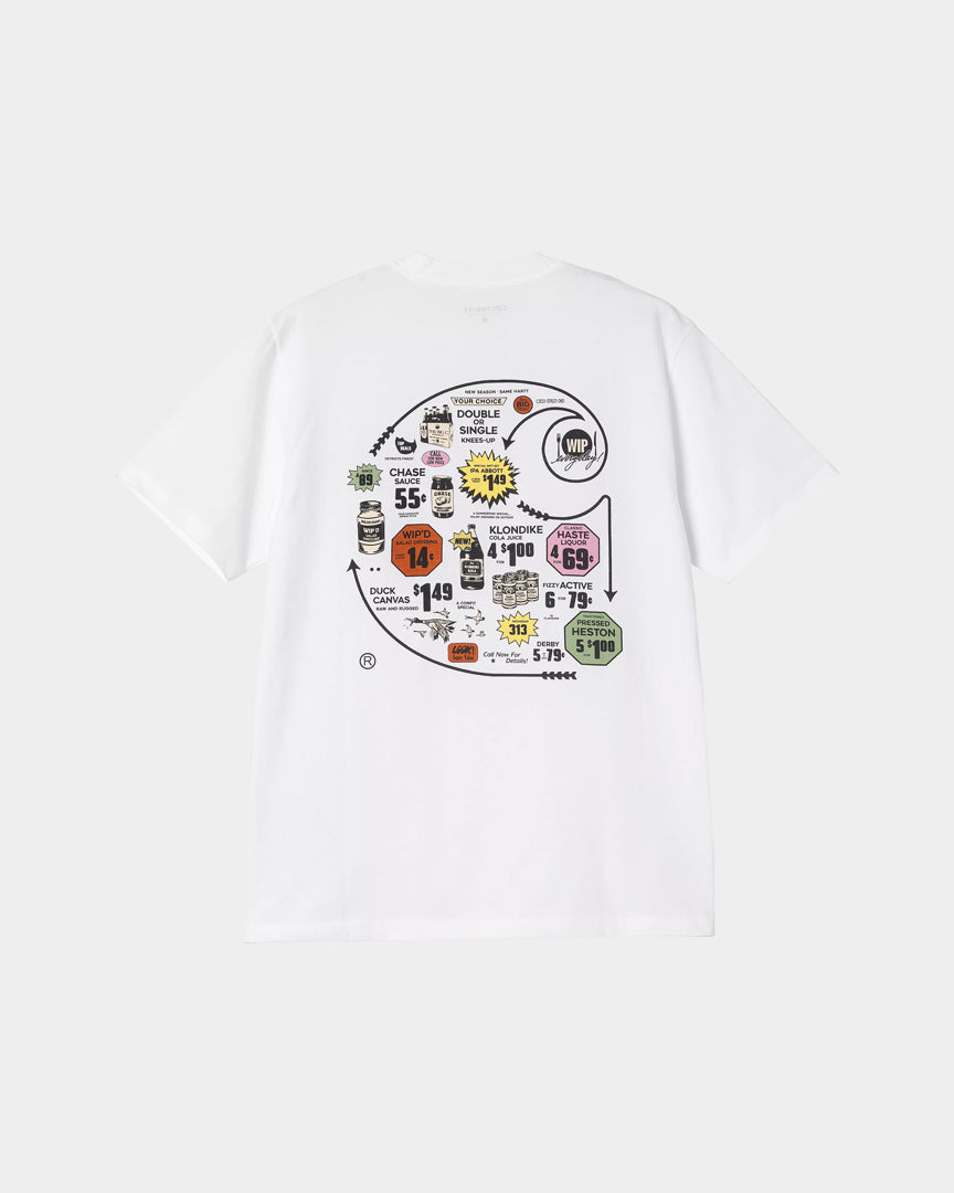 Carhartt WIP T-shirt Catalogue C Logo Branca I03476102