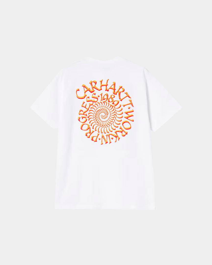 T-shirt Homem Carhartt WIP Spirals Branca I036264.02XX