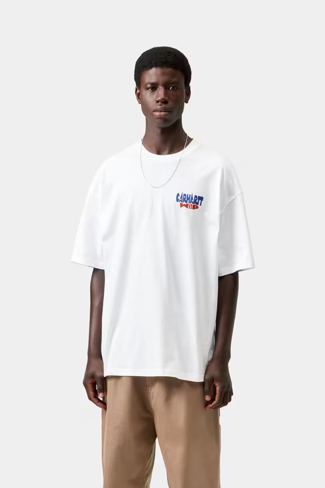 T-shirt Homem Carhartt WIP Luggage Label Branca Carhartt