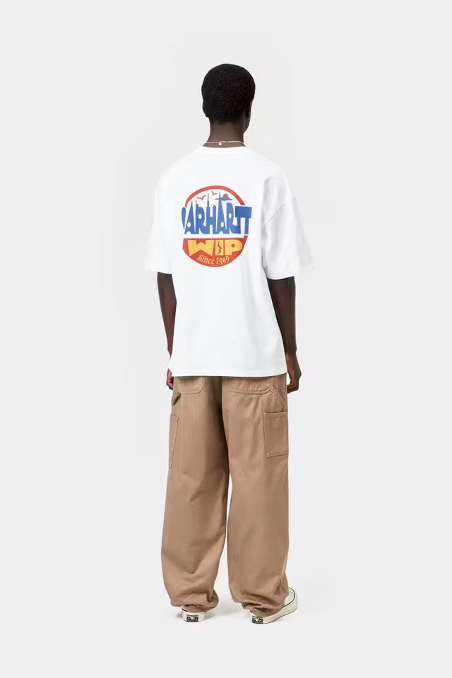 T-shirt Homem Carhartt WIP Luggage Label Branca Carhartt