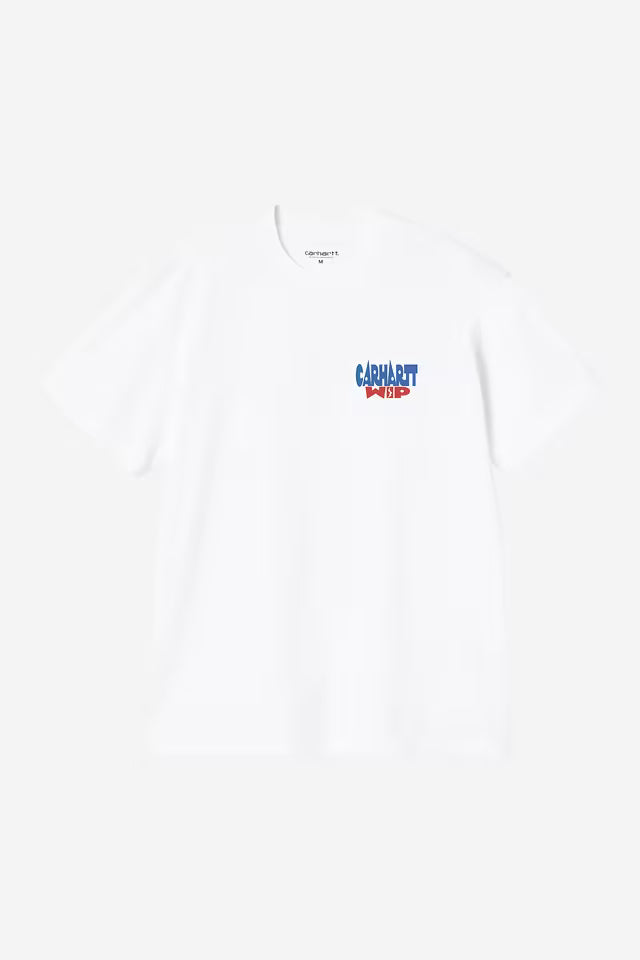 T-shirt Homem Carhartt WIP Luggage Label Branca Carhartt