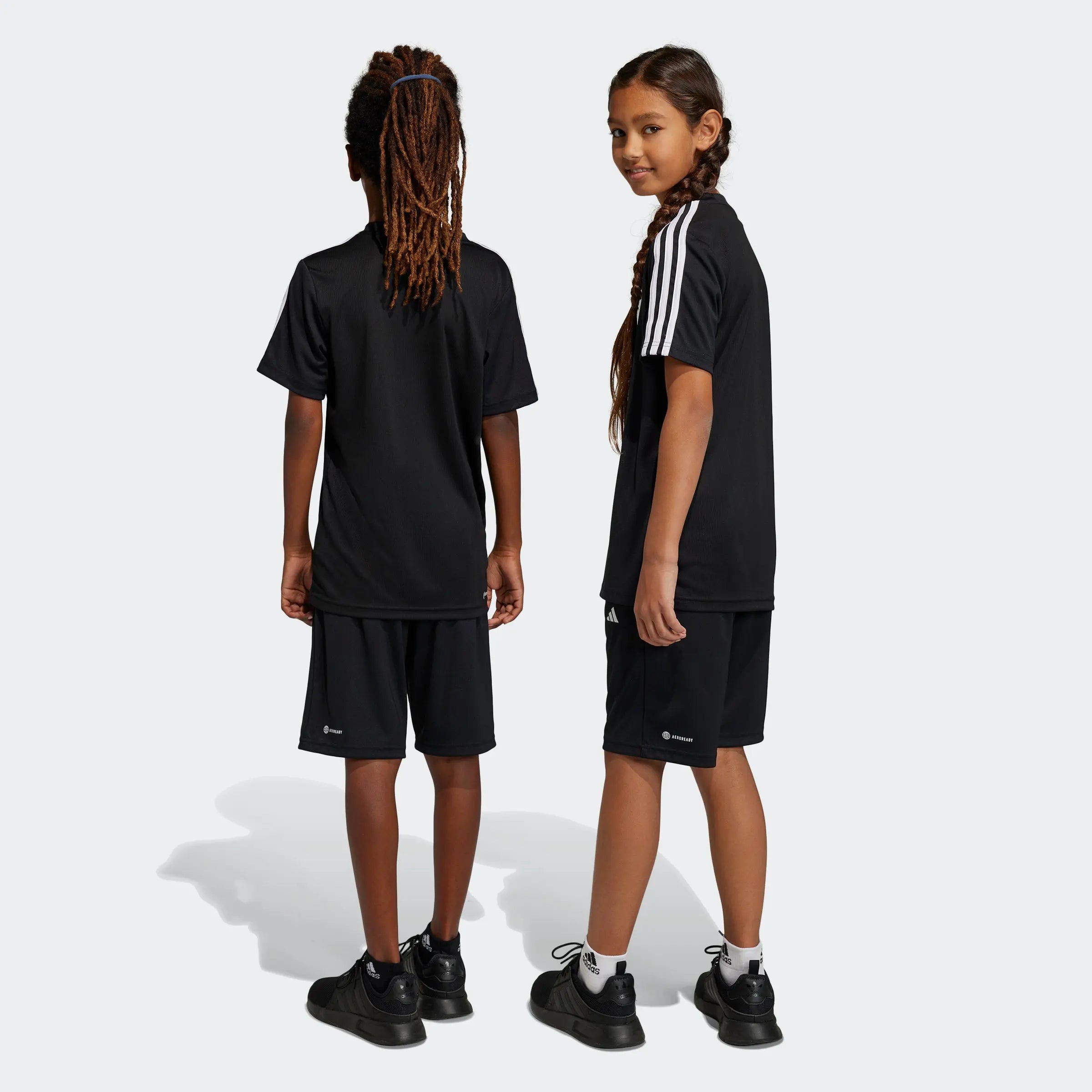 Adidas Conjunto Aeroready Jr Preto/Branco Adidas