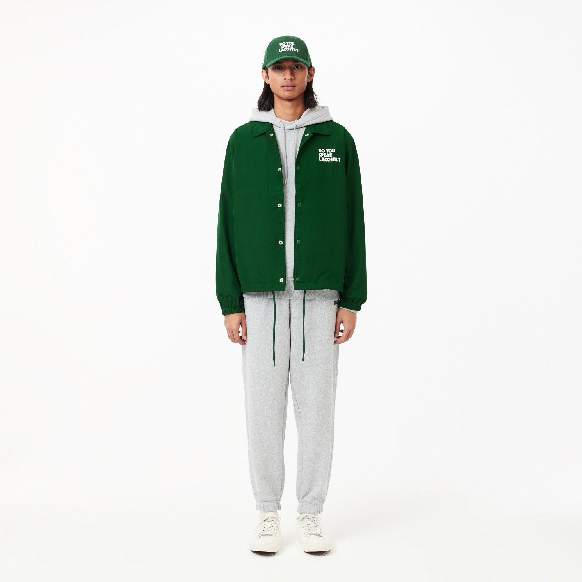 Blusão Lacoste Coach Impermeável Verde Lacoste