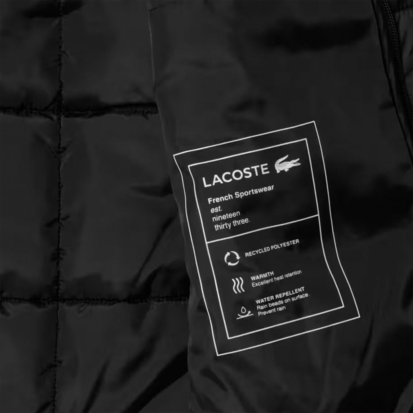 Lacoste Blusão Preto Lacoste