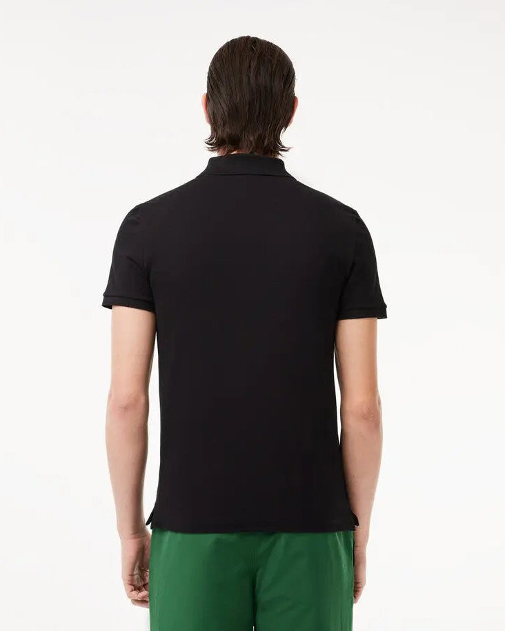 Lacoste Polo Ribbed Collar Shirt Preto Lacoste
