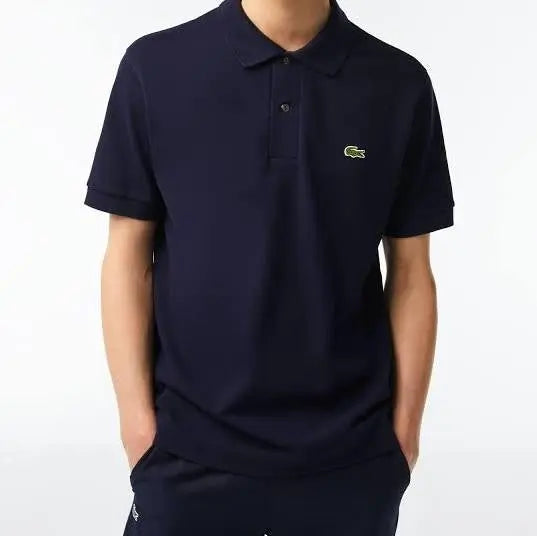 Polo Lacoste Ribbed Collar Shirt Marinho Lacoste
