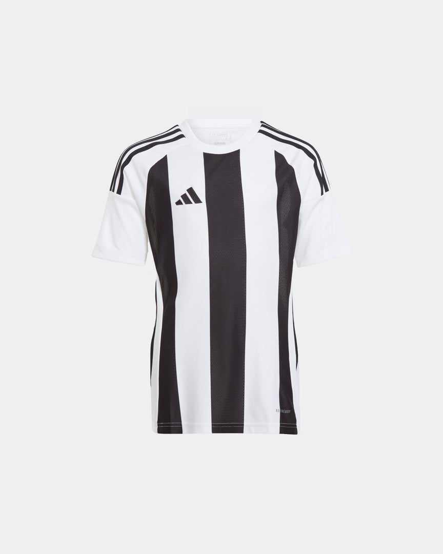 Adidas T-shirt de Treino Striped 24 J Branco/Preto Adidas