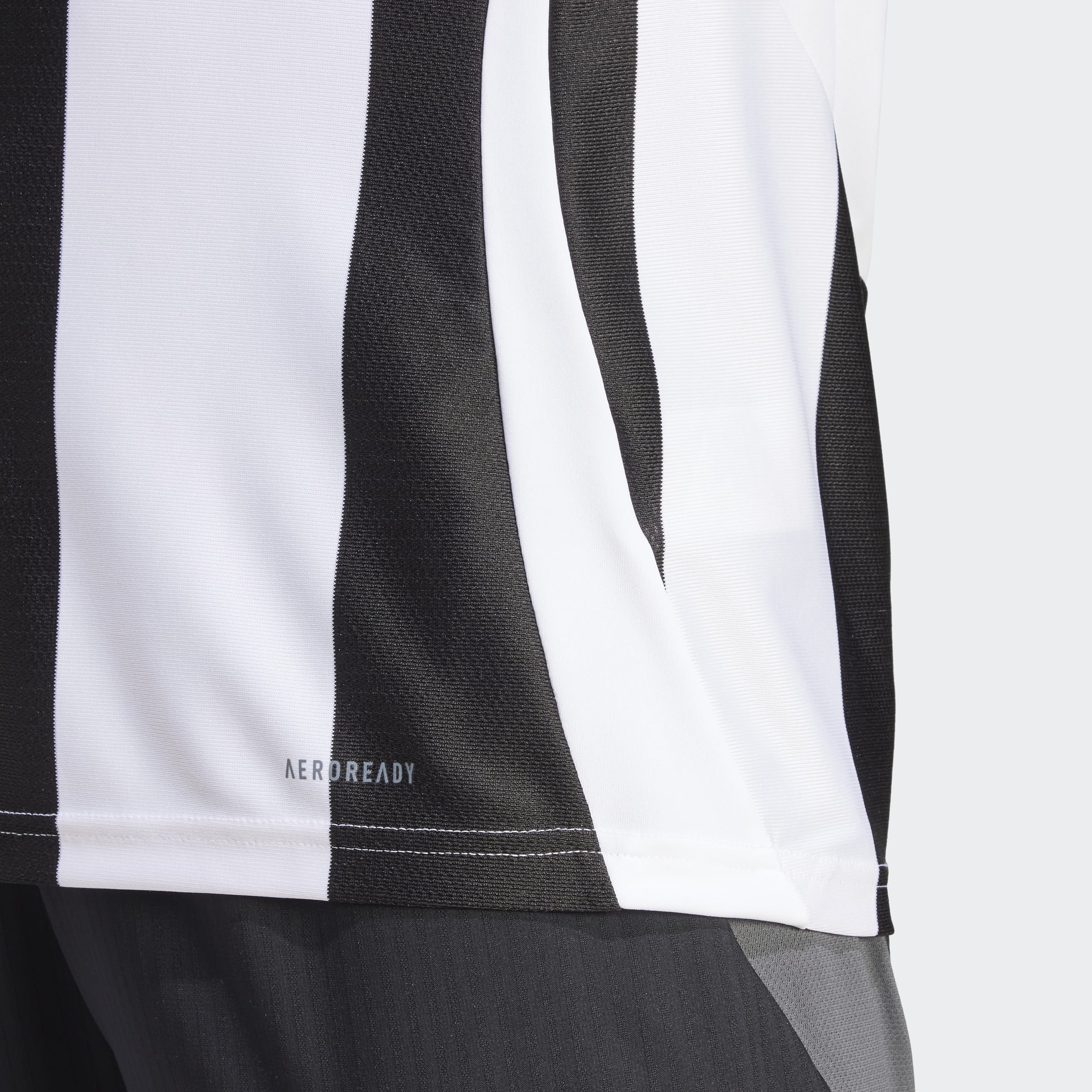Adidas T-shirt Striped 24 Jersey Branco/Preto Adidas