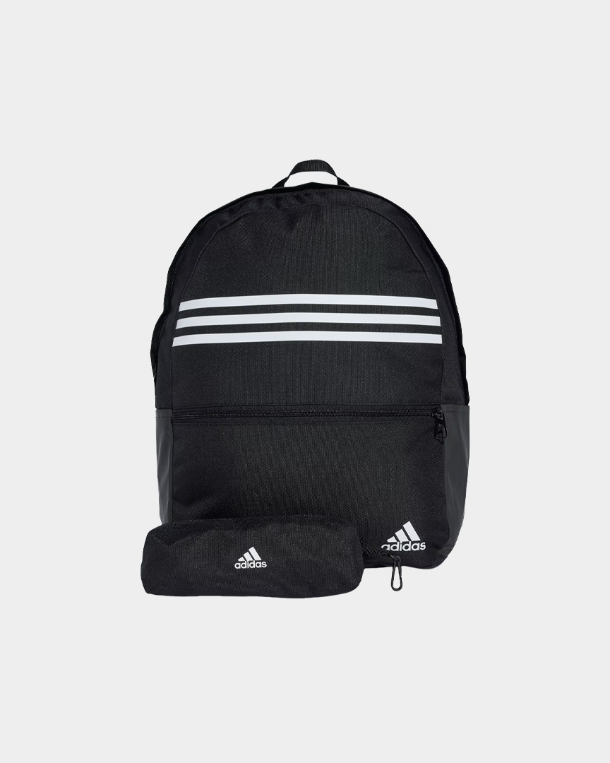 Adidas Mochila Clássica 3 Listras Preta IZ1895