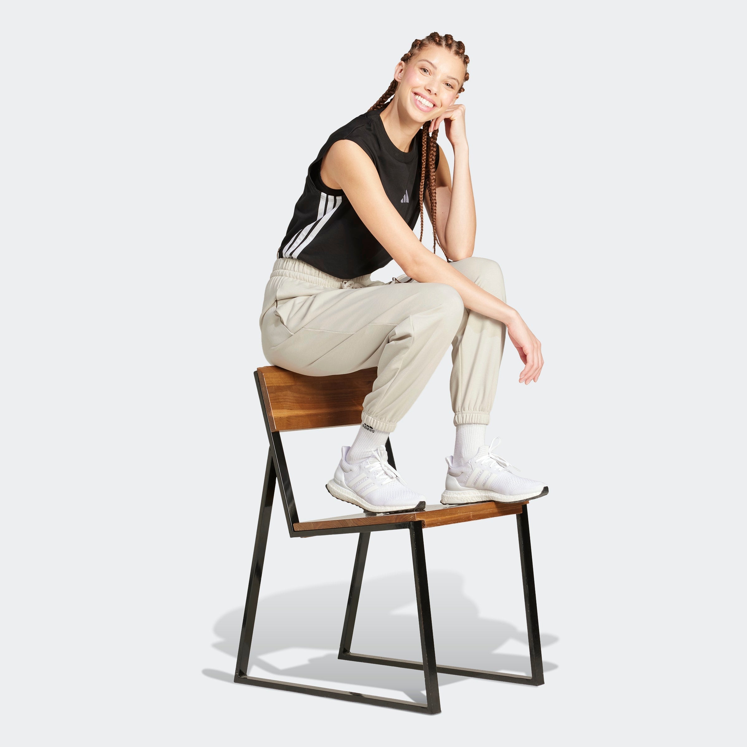 Adidas Calças Fato de Treino Essentials W Bege Adidas