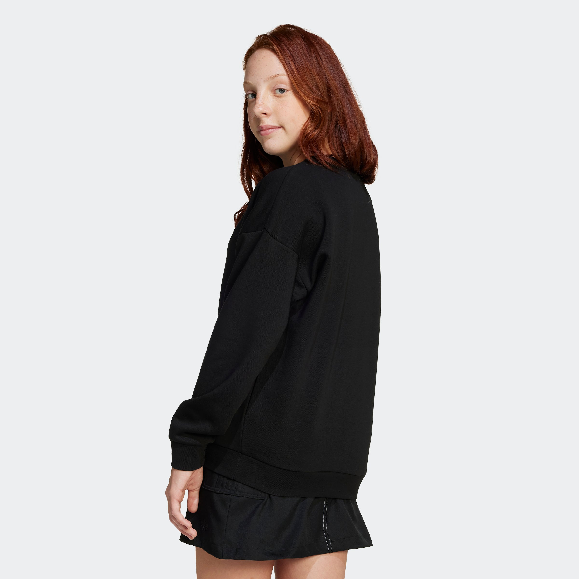 Adidas Camisola Crew Cardada J Preto Adidas