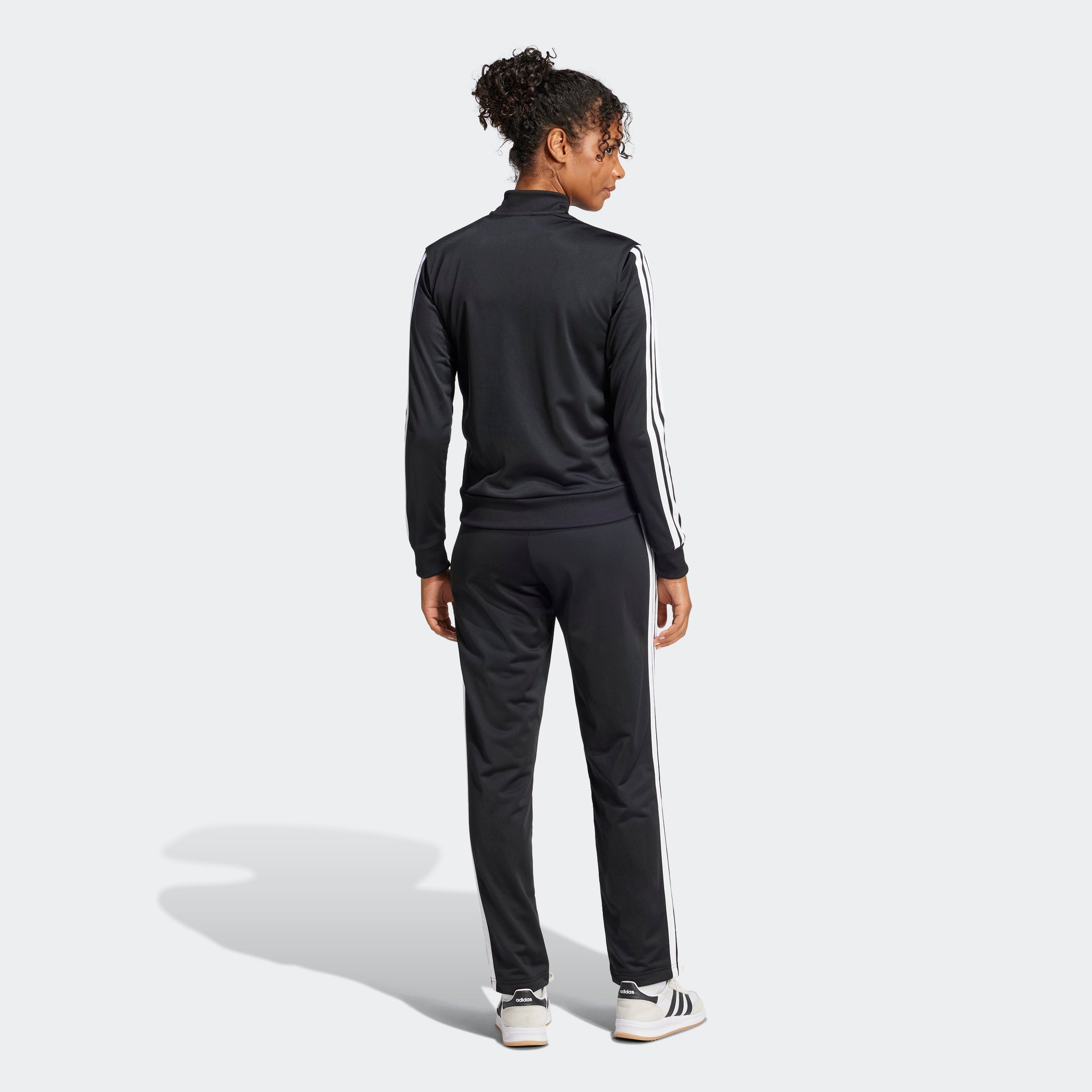 Adidas Fato de Treino 3-Stripes Essentials Mulher Preto Adidas