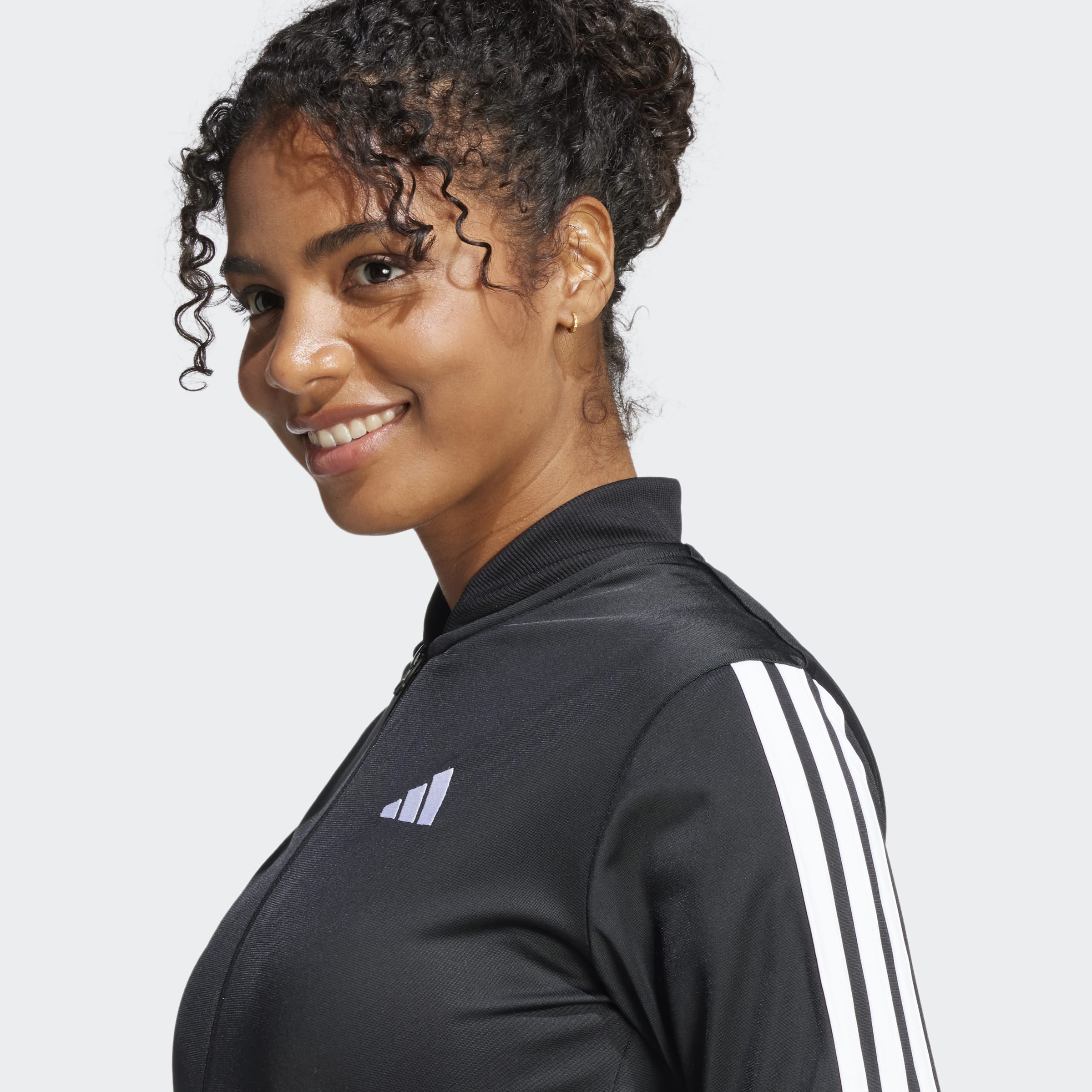 Adidas Fato de Treino 3-Stripes Essentials Mulher Preto Adidas