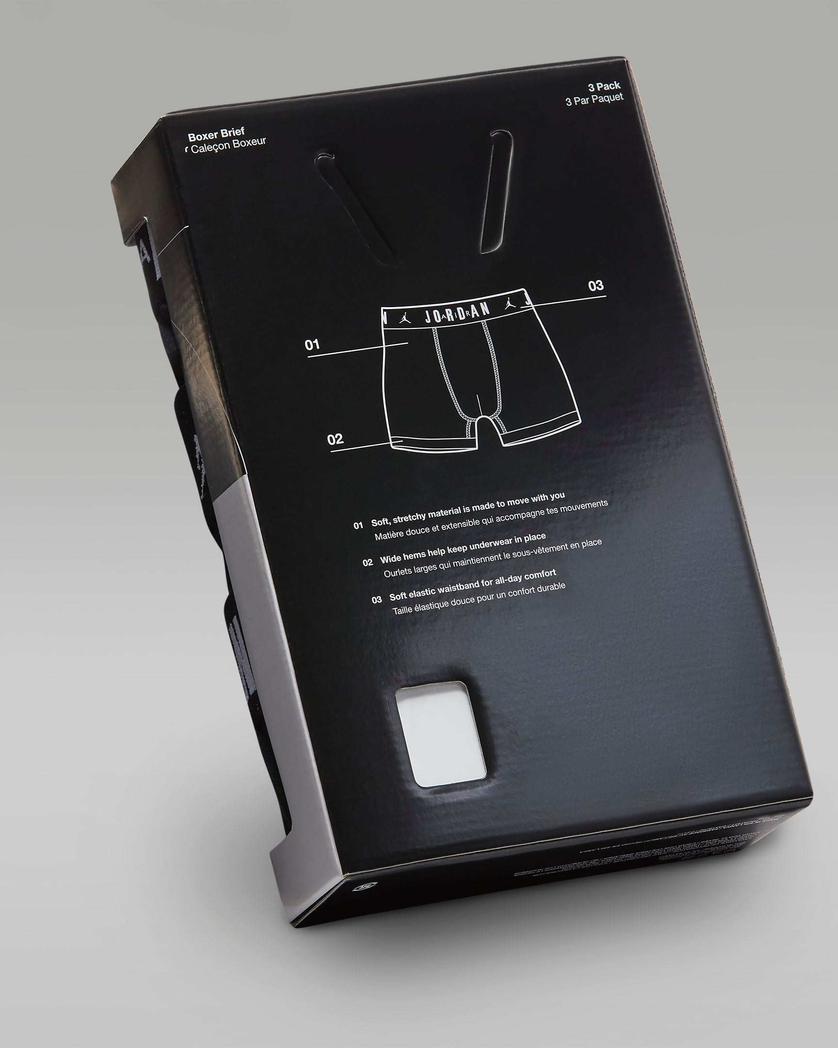 Nike Jordan Pack 3 Boxers Flight Cotton J Pretos Nike