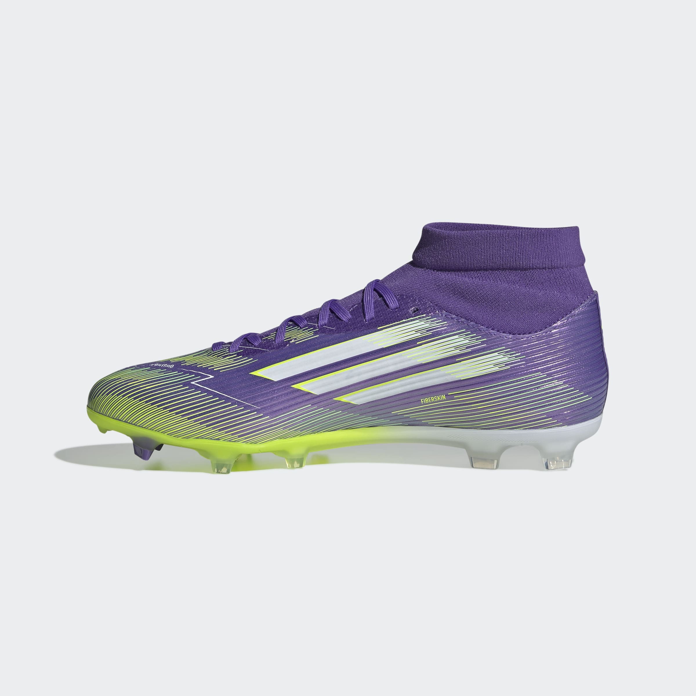 Chuteiras Adidas F50 League Mid FG/MG Roxo/Verde Adidas