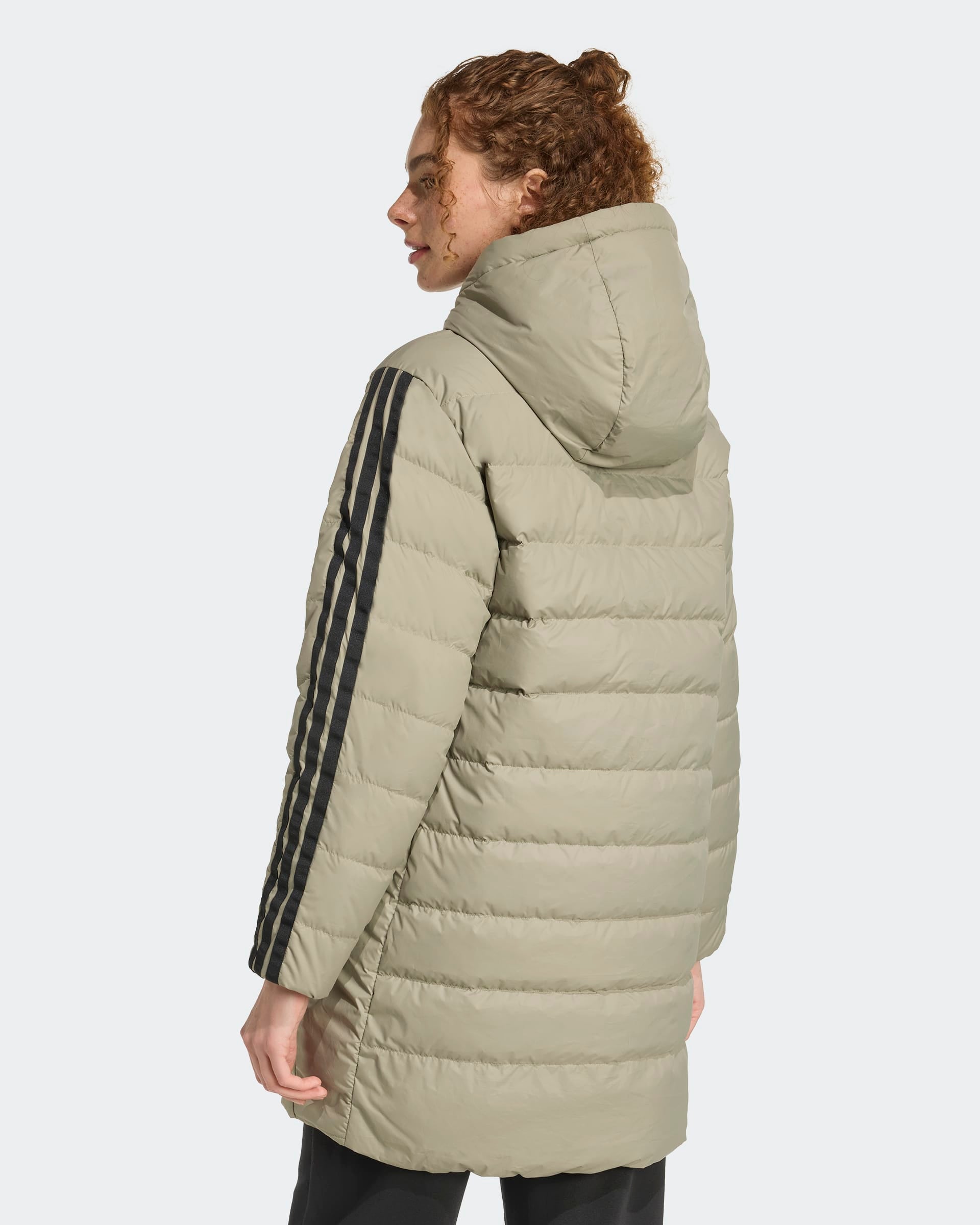 Adidas Blusão Comprido 3S Verde/Preto Adidas