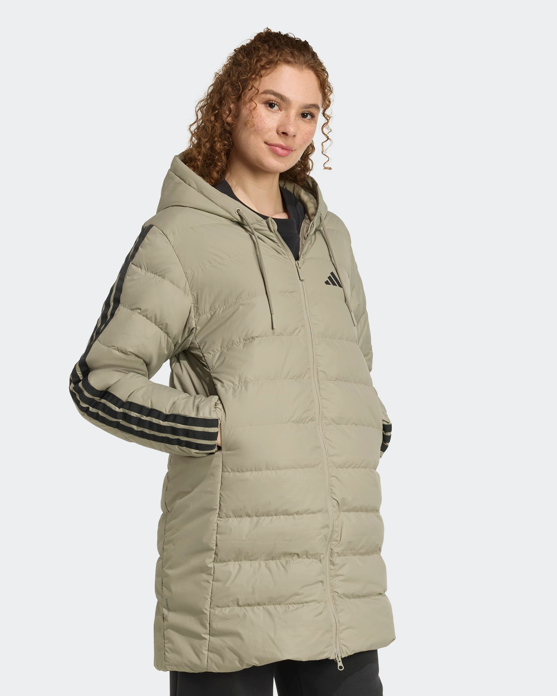 Adidas Blusão Comprido 3S Verde/Preto Adidas