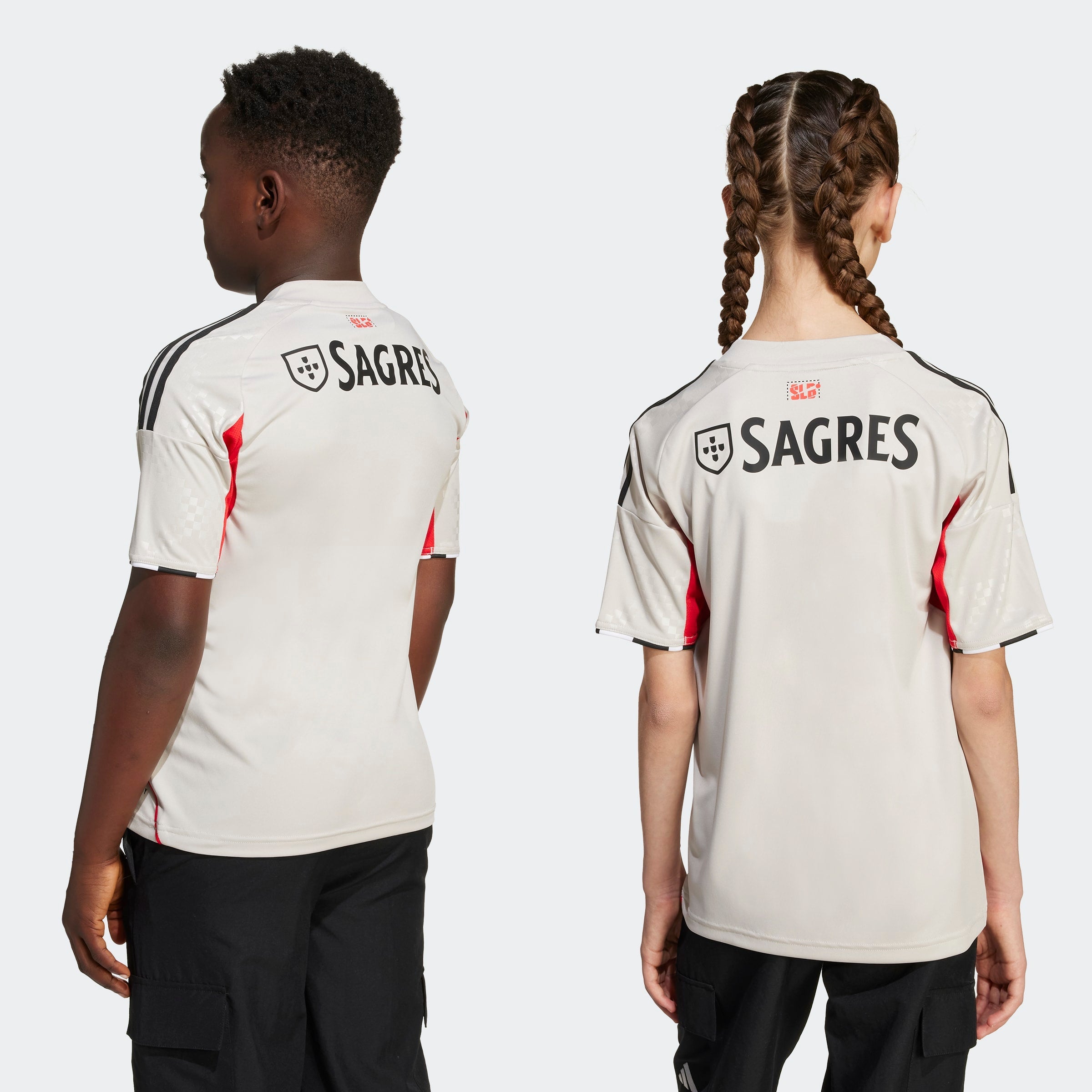 Adidas SL Benfica Camisola Alternativa 25/26 Criança Bege Adidas