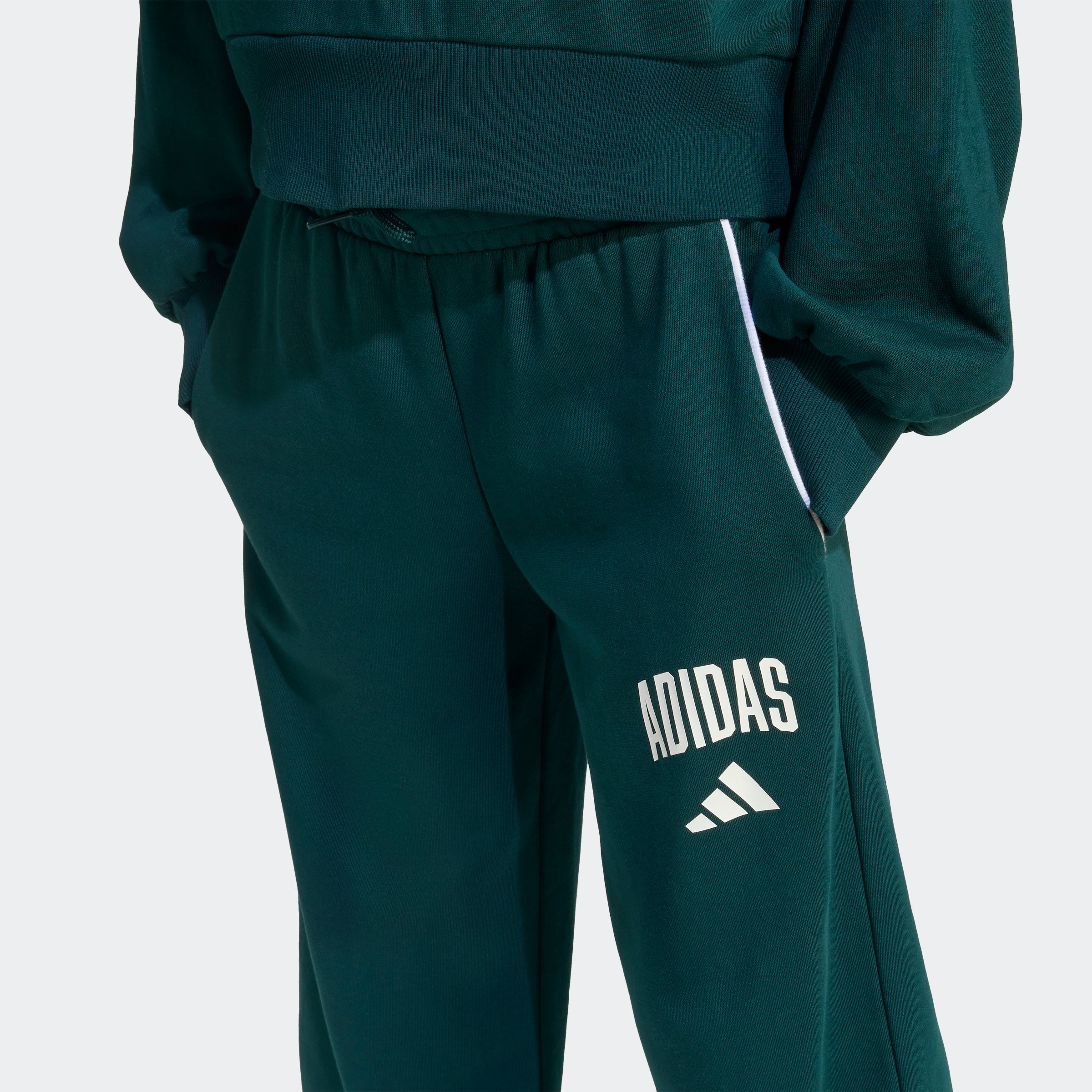Adidas Calça Essential Collegiate J Verde Adidas
